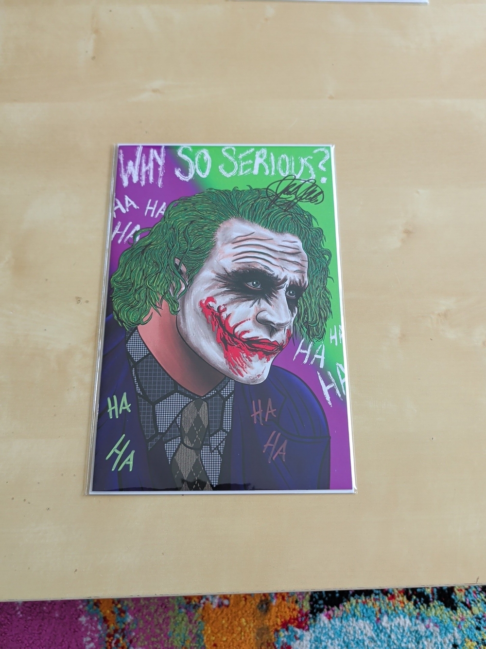 Joker Megacon Orlando Exclusive Why So Serious? SIGNED AND REMARKED HA HA